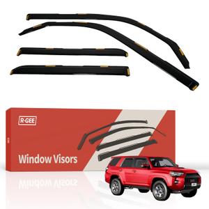R-GEE Out-Channel Window Rain Guards Fit for Honda Civic Sedan 2012-2015 4-Door, Extra Durable Window Deflectors, Outside-Mount Vent Window Visors Exterior Car Accessories, 4 Pieces