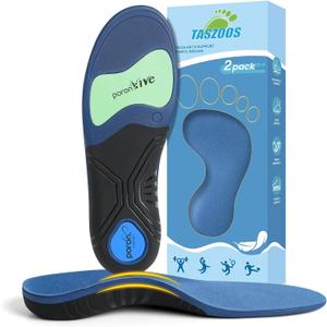 Arch Support Inserts for Women & Men, Lightweight Running Sport Insoles & Plantar Fasciitis Relief Shoe Insoles - Shock Absorbing Orthotic Inserts for Flat Feet, Running & All-Day Comfort - M Size (M (Womens 8.5-9.5 | Mens 7-8))