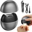 4 in 1 Automatic Electric Nail Clipper, 2026 Upgraded Nail Clippers Set with LED Light & Nail Scrap Storage & Professional Slant Edge Nail Clipper, Effortless Toenail Trimmer for Seniors Adults- Gray