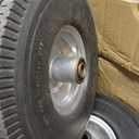10 Inch Solid Rubber Tires, 4.10/3.50-4 Tire and Flat Free with 5/8" Bearings, 2.17" Offset Hub for GOR Garden Carts, Garden Wagon Carts, Trolleys, Hand Trucks and Utility Cart(4 Pack)