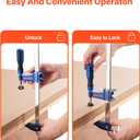 VEVOR Bar Clamps for Woodworking, 4-Pack 36 inch Opening, Lockable F-Clamp with 600 lbs Load Limit, 2-1/2 inch Depth, Cast Iron and Carbon Steel, Easy to Use, Wood Clamps for Woodworking Metal Working