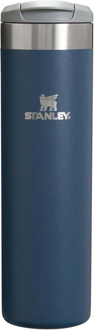Stanley AeroLight Transit Bottle 20 oz | Locking Drink Through Lid | Leak Resistant Water Bottle or Coffee Travel Mug | Lightweight Insulated Stainless Steel | BPA-Free | Navy