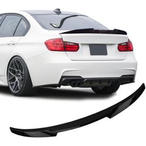 Rear Spoiler Wings for BMW F30 3 Series Sedan 2012-2018 & F80 M3 Sedan 2014-2019, M4 Style Trunk Spoiler Wing Trunk Tail Rear Trunk Lid Glossy Black Style Performance