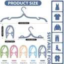 30 Pcs Travel Hangers Portable Foldable Travel Hanger Organizer, Plastic Cruise Essentials Clothes Drying Rack Folding Hangers for Camping Flying RV Europe Vacation Essentials Suitcase, Multicolor