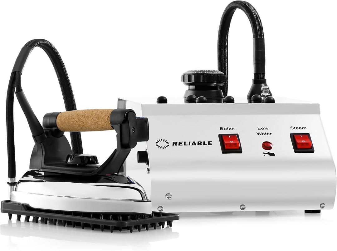 Reliable 3000IS Professional Steam Iron Station, Continuous Steam, Dry Steam, Leak-free, 4 Safety Systems, 1.4L Stainless Steel Boiler, Customizable Temperature, 1.66M Steam Hose, 1800W, Iron Rest