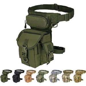 Multi-Purpose Tactical Drop Leg Bag Tool Fanny Thigh Pack Leg Rig Military Motorcycle Camera Versipack Utility Pouch, Black/Coyote Tan/Army Green/Camouflage  