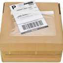 9527 Product 7.5" x 5.5" Clear Adhesive Top Loading Packing List/Shipping Label Envelopes (200 Pack)