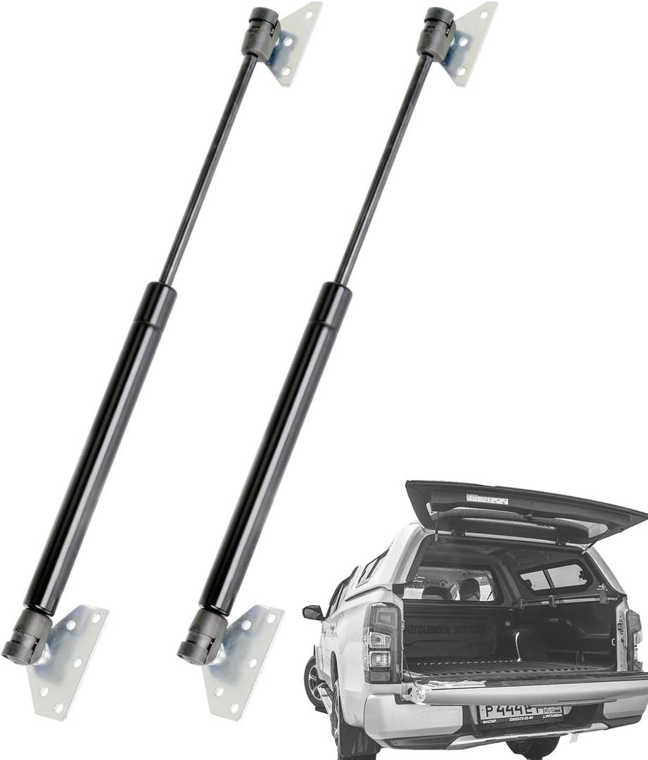 25 Inch 144lb/640N Gas Spring Gas Shock Strut Gas Struts Lift Supports with L-Type Mounts for Boat Cover RV Bed Storage Heavy Duty Tool Box Lid Cabinet Trap Door Trailer Floor Hatch Set of 2 (646mm)