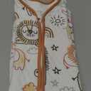 Yoofoss Baby Sleep Sack with Sleeves Wearable Blanket Baby Organic Cotton 2-Way Zipper Sleeping Sack, Soft Breathable Durable (6-12 Months, Brown Giraffe)