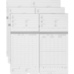 300 time Cards for HN4000, HN2000, HN2500, HN4500 time Clocks and More, Card Numbers 1-50, with pre-Punched Holes Employee time Cards (with Separate Box)