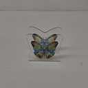 Acrylic Transparent Crystal Decorative Butterfly Tabletop Napkin Holder For Table/Freestanding Tissue Dispenser