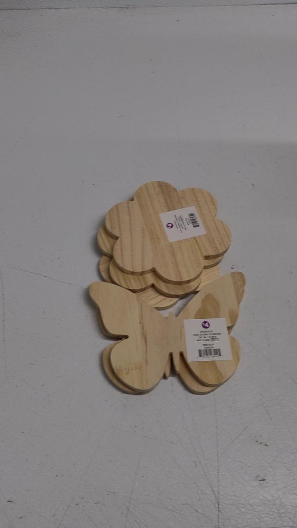 Wood Decor Set Of 5 Pcs