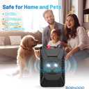 BORHOOD Ultrasonic Rodent Repellent, 2 Pack Plug-in Mouse Rat Pest Bat Squirrels Repellent for Car with Battery Powered Under Hood, Keep Mice Out of Cars Engines, Indoor, Garage, Storage Room-Black