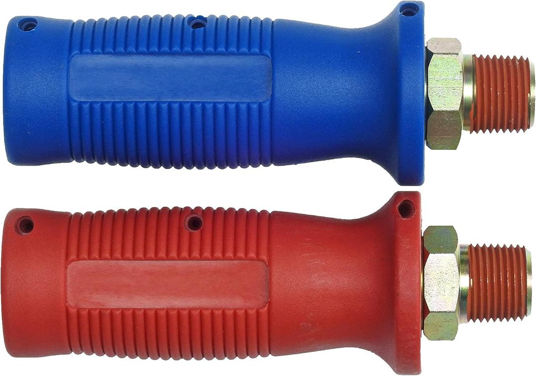 Gladhand Handle Grips – Durable Poly Glad Hand Handle Grip Set Red & Blue