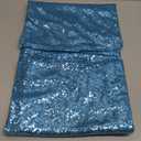 Baby Blue Sequin Tablecloth 72" Round Glitter Table Cover Metallic Sequence Table Clothes for Birthday Party Baby Shower Wedding