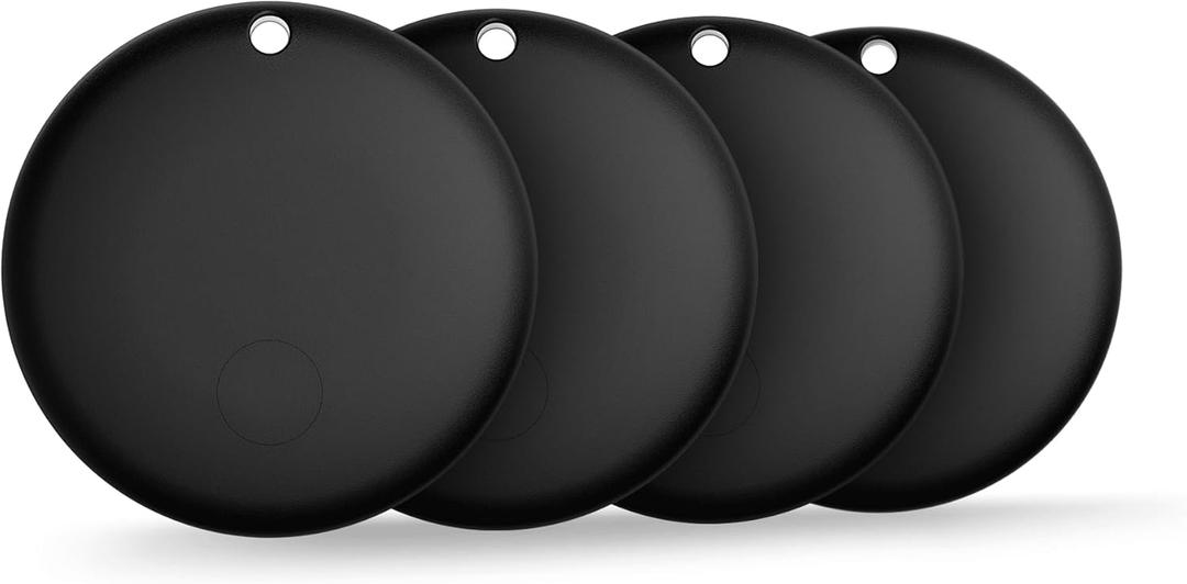 Air Tag for Android Air Tags-4 Pack AndroidNOT for iOS Bluetooth Tracker for Android Smart Tracking Tag for Google Find Hub Device App. Finder for Suitcase, Backpack, Purse,Keys, Luggage,etc (Black)