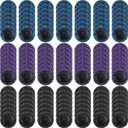 Macarrie 150 Pcs 2 Inch Surface Conditioning Sanding Discs Quick Change Fine Medium Coarse Sanding Pads Die Grinder Accessories for Surface Strip Grind Polish Burr Finish(Diamond) (black,blue,purple)