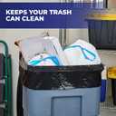 Hefty Cart Liner Trash Bags, 65 Gallon, 10 Bags (Scent Free, ARM & HAMMER Odor Control, Drawstring)