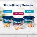 Blue Buffalo Tastefuls Natural Flaked Wet Cat Food Variety Pack, Tuna, Chicken and Fish & Shrimp Entres in Gravy 5.5-oz Cans (12 Count - 4 of Each) (EXP 03/04/28)