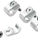 Allstar Performance ALL18323 3/8" I.D Aluminum Clamp-On Style Universal Line Clamp, (Pack of 4), Silver