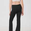 DANI CHINS Girls Athletic Bootcut Leggings Quick Dry Flared Compression Yoga Pants(Navy, 12)