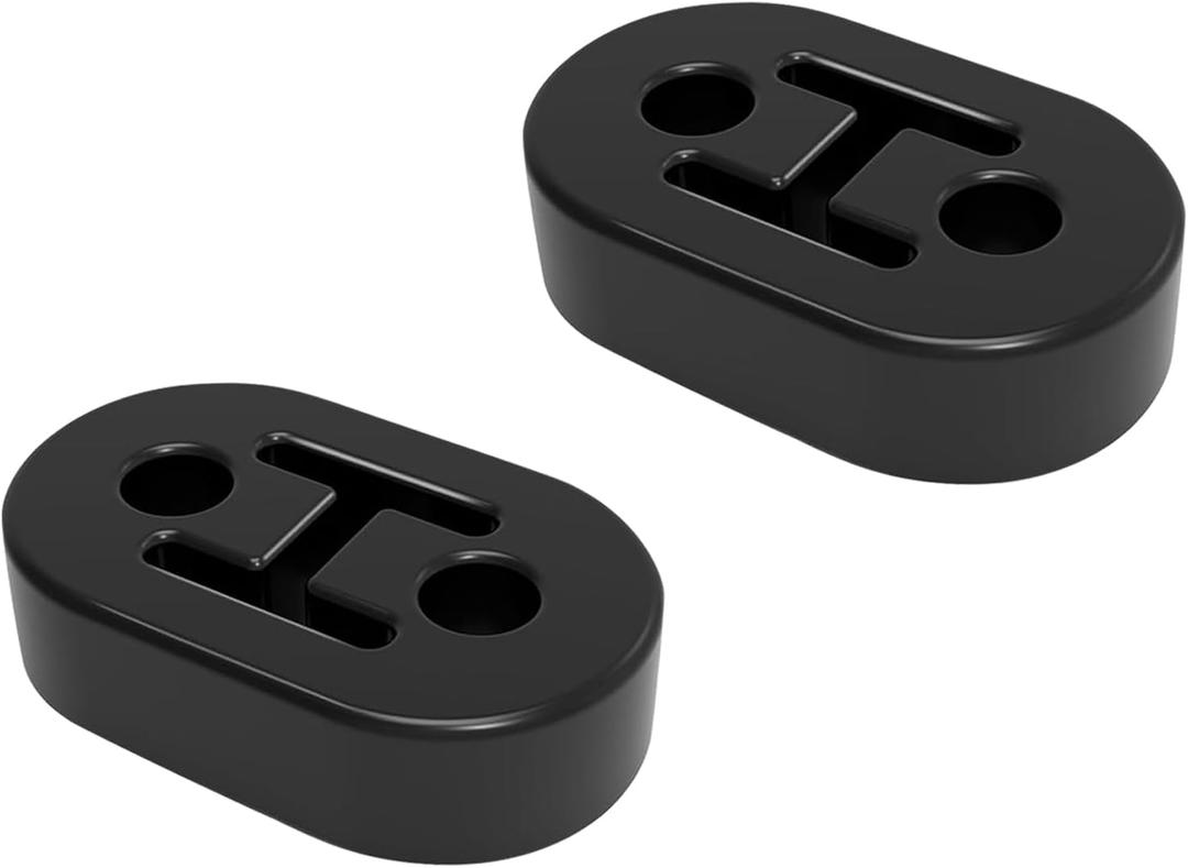Exhaust Rubber Hanger, rubber muffler hangers. Rubber Insulator Bushing Mount, rubber exhaust mounts with 2 Holes 0.47 Inch, Universal Fit