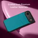 Bemal for iPhone Air Wallet Case, Built-in Card Holder, RFID Blocking, PU Leather Kickstand, Magnetic Closure, Durable Shockproof Phone Cover for iPhone 17 Air for Women and Men, Turquoise