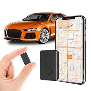 2025 New Model Mini Car GPS Tracker for Vehicles, Portable Real Time Magnetic GPS Tracking Device, No Subscription Required/ No Monthly Fee Full Global Coverage Location Tracker for Kids, Dogs, Trucks