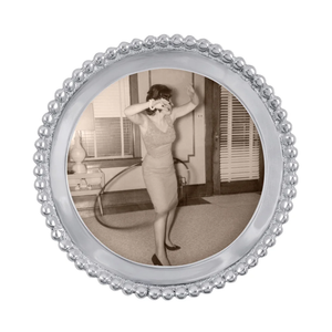 Mariposa Beaded Round Frame