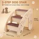 Wooden Dog Stairs, 3 Step, Non-Slip
