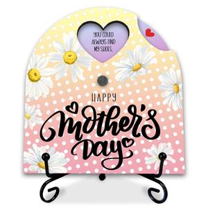 Meaningful Wooden Decor For Mom, 6 Reasons To Love Mom, Rotatable Wooden Sign With 1 Iron Stand, Idea Gifts For Mother,Mother Birthday Gifts, Women's Home Office Decor.
