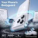 TAURI Original Design for iPhone 17 Pro Max Case, Compatible with MagSafe with Screen Protector, Anti-Yellowing Military-Grade Protection Shockproof Magnetic iPhone 17 ProMax Case, Clear White