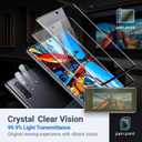 2 Pack Galaxy Note 10 Plus Screen Protector, HD Clear Tempered Glass,2 Pack Camera Lens Protector, Fingerprint Unlock,3D Curved Full Coverage,Scratch Resistant,No Bubble For Galaxy Note 10 Plus