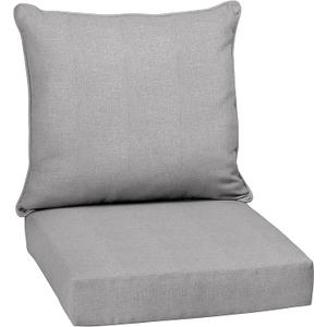 Arden Performance Outdoor Deep Seat Set, 24 x 24, Rain-Proof, Fade Resistant, Deep Seat Bottom and Back Cushion 24 x 24, Paloma Valencia