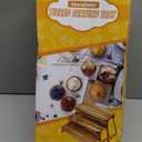 Manspdier 3 Tier Cupcake Stand & Towers Serving Tray for Party, Acacia Wooden Dessert Table Display Set, Decorative Tiered Decor Small Chees Charcuterie Boards Rustic Wood Platters Trays, (A010)