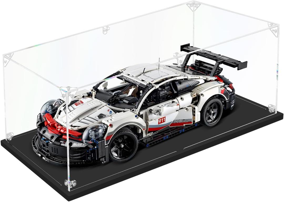 3MM Acrylic Display Case for 1:10 Scale Diecast Car Model Car Thickened Clear Acrylic Display Box for Lego 4209621.65x9.84x7.09inch, 1:10