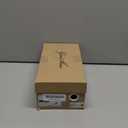 GENSHUO Square Toe Sandals Women Lace up Chunky High Heels Strappy Sandals Block Heeled Ankle Wrap Homecoming Wedding Dress Shoes Gold, Size 9.5