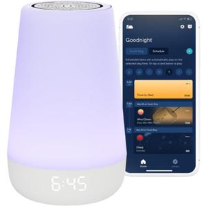 Hatch Rest Baby Sound Machine, Night Light | 2nd Gen | Registry Essential, Sleep Trainer, Routine Builder, Time-to-Rise Alarm Clock, White Noise Soother, Nursery Stories, Toddler Kids Bedroom (Wi-Fi)