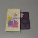 YENAPOON for Samsung Galaxy S25 Case, Matte Magnetic Phone Case with 1 Screen Protector, Support for Magsafe, Translucent Frosted Shockproof Protective Cover for Samsung Galaxy S25, Purple