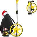 Measuring Wheel in Feet,Portable Three Fold Measures Up To 99999 Ft,Professional Measuring Wheels for Construction,Road,Flat and More Where You Want to Use,with Carrying Bag+Tape Measure