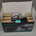 Steam Iron for Clothes, 1600W 2-in-1 Iron & Steamer with Detachable Ceramic Soleplate, Converts from Steamer to Iron in Seconds, Auto-Off, Self-Cleaning, Wrinkle Remover for All Fabrics (white)