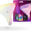LIFX Color PAR38 Smart LED Bulb, 1600 Lumens, Indoor/Outdoor Can & Flood Light, Millions of Colors + Tunable White, IP65 Weatherproof, Wi-Fi, Works with Alexa, Google Home & Siri, LFXPAR381600RGBW
