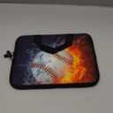 11" 11.6" 12" 12.1" 12.5" inch Laptop Carrying Bag Chromebook Case Notebook Ultrabook Bag Tablet Cover Neoprene Fit Samsung Google Acer HP DELL Lenovo Asus (11 11.6 12.1 12.2 inch, Baseball Fire)