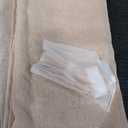 MIULEE Sidelight Door Curtains Set of 2 with Translucent Look Faux Linen Light Filter Window Sheers and Voile 25 Inches Wide by 40 Inches Long Ivory (25"W x 40"L (Pack of 2), Ivory)