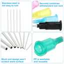 2 x PATIKIL Blunt Tip Dispensing Needles 2 Inch, 25 Pcs 22G Industrial Liquid Dispenser Needle with Lure Lock for Refilling Liquid Inks Adhesive Glue