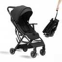 COOL KIDS Portable Stroller with Automatic FoldLightweight Umbrella Stroller with Pop Out Sun CanopyCompact Strollers for Travel(Black)