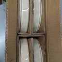 LIANYU Pasta Bowls, 8.25 Large Bowl Sets of 4, Stoneware Round Shallow Dinner Plates for Meal, Ceramic Salad Serving Plate for Cereal, Soup, Dishwasher & Microwave Safe, Sandy Beige