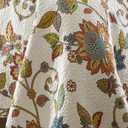Levtex Home - Clementine Quilt Set - Full/Queen Quilt 88x92in. + Two Standard Pillow Shams 26x20in. - Floral - Orange, Yellow, Teal, Green, Blue, Red and White - Reversible - Cotton Fabric
