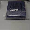 CozyLux Satin Sheets Queen Size Bed Set - 4 Piece Silky Queen Sheet Set, Luxury Navy Blue Queen Sheets with Smooth and Soft Microfiber, Includes 1 Fitted Sheet, 1 Flat Sheet and 2 Pillowcases