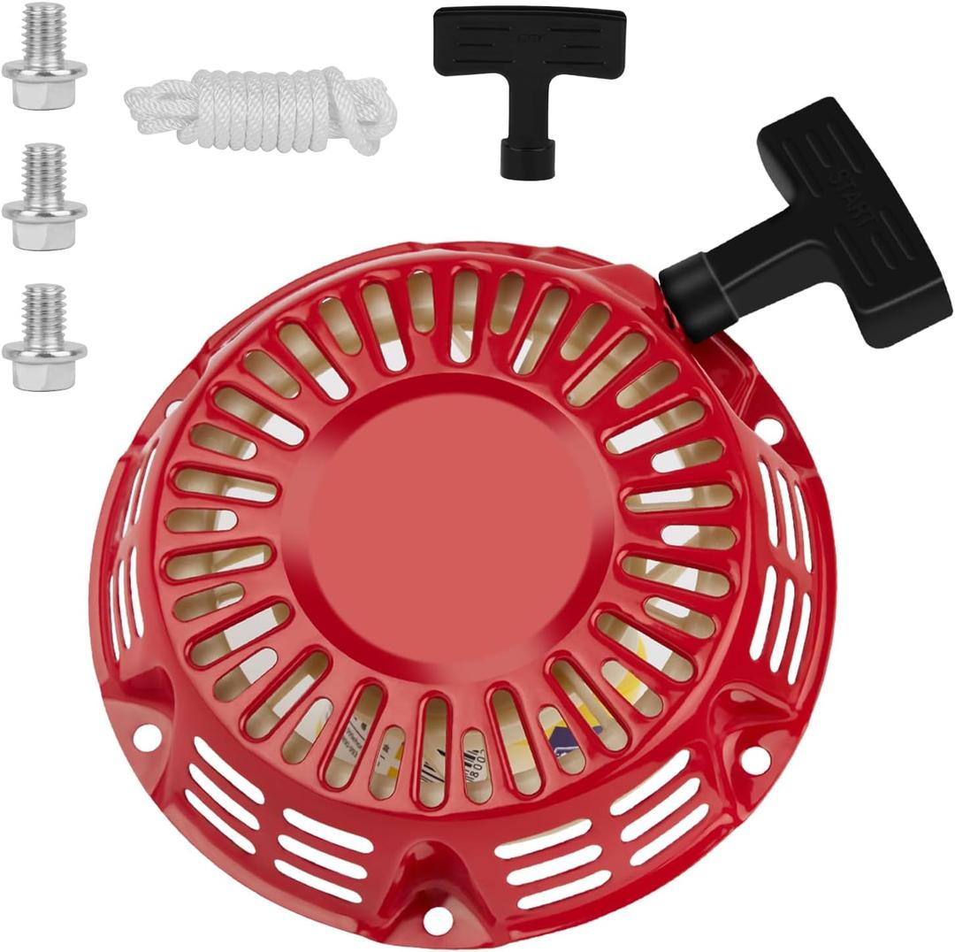 SOFO GX390 Pull Start Assembly OEM Recoil Starter for Honda GX340 GX390 11hp13hp for Predator 420cc Engine Pull Cord Replacement Pressure Washers Water Pump Pull Starter Replaces#28400-ZE3-W01ZA (Red)